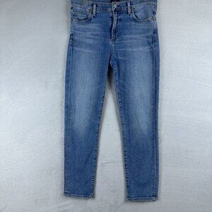 Citizens Of Humanity Jeans Rocket Crop High Rise Skinny Size W29 Women's Blue